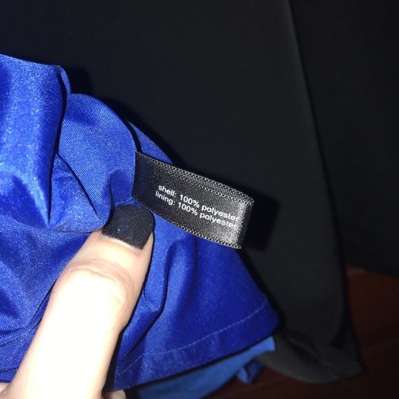 NWT black and blue a-line midi skirt - Picture 4 of 5